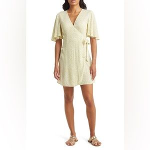 BILLABONG Weekend Vibes Floral Print Wrap Dress - size m